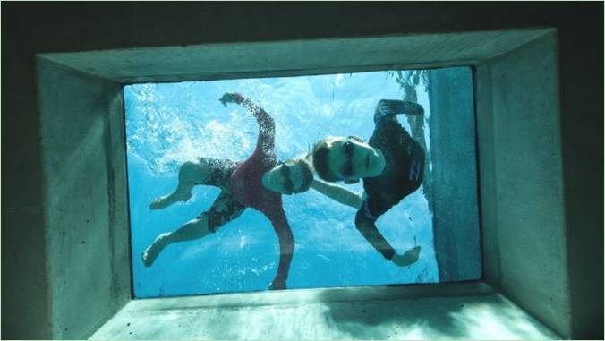 Swimmingpool i Dudley-projektets landsted i Australien