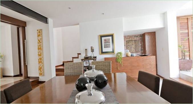 Spisestue på den private bolig Casa ATT. Dionne Arquitectos i Mexico