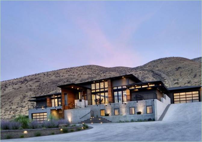 Design af privatbolig på Badger Mountain, Washington State