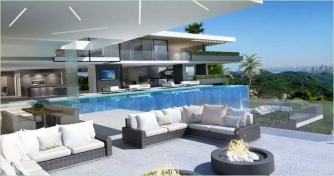 Prestigefuld bolig på Sunset Plaza Drive i Los Angeles, USA