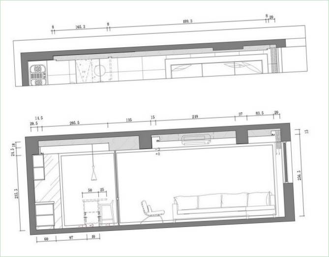 Lejlighedens indretning af Z-AXIS Design