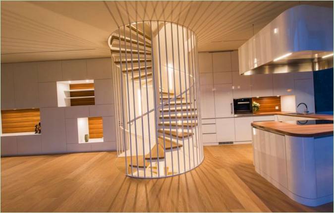 Et usædvanligt hvidt design i Schweiz: Trappen Et usædvanligt hvidt design i Schweiz: Trappen