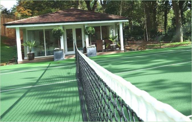 Tennisbane på High View Manor i England