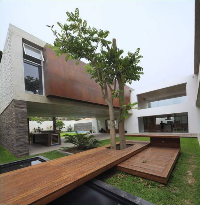 Lima, Lima, Peru, rummeligt og luksuriøst minimalistisk sommerhus