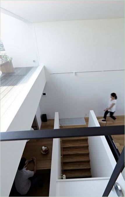 Indretning af stuen Hiyoshi House