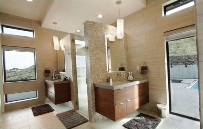 Design af privatbolig på Badger Mountain, Washington State