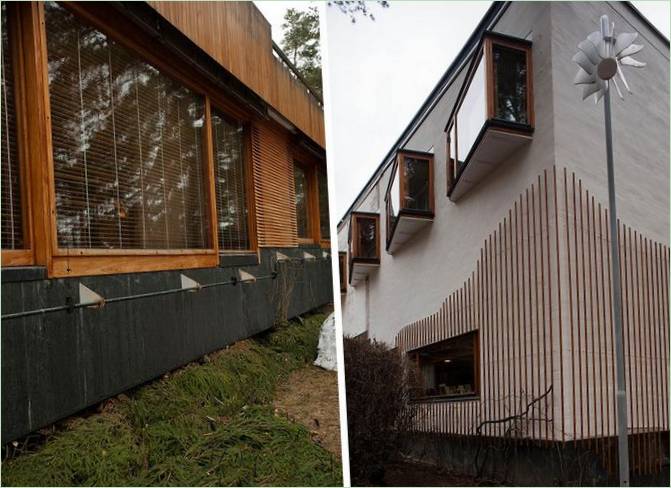 Facade af Villa Mairea af Alvar Aalto