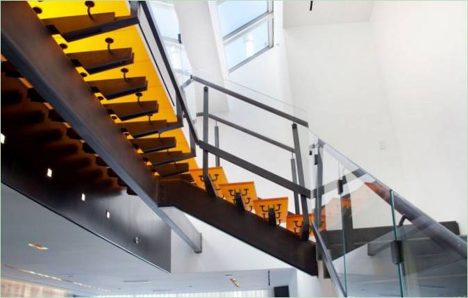 Trappen i det luksuriøse 73rd St Penthouse i USA
