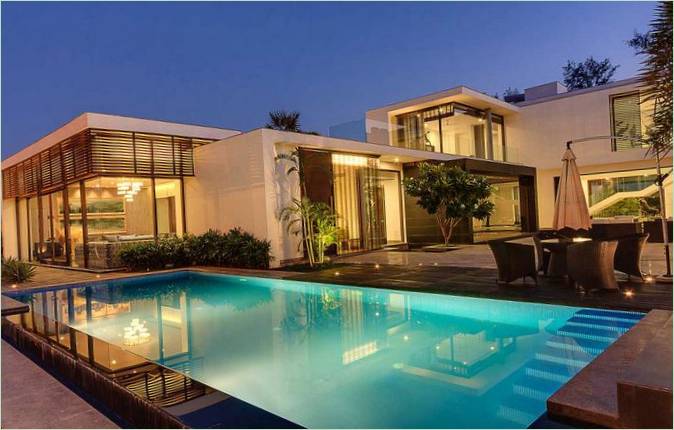 En privat bolig Center Court Villa i Indien