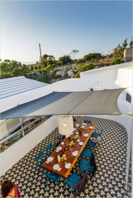 Casados Terraços hus i Portugal. Spiseplads