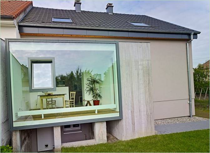 Design af Extension C-chalet i Frankrig