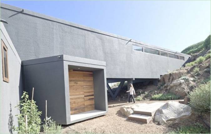 Den oprindelige tilbygning til strandhuset af LAND Arquitectos