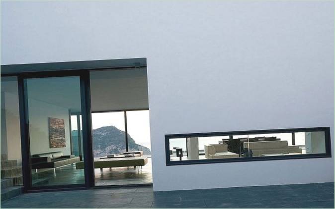 Stue på AIBS House på Ibiza