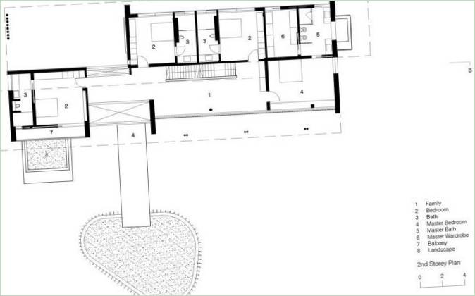 Plan for Screen House af K2LD Architects