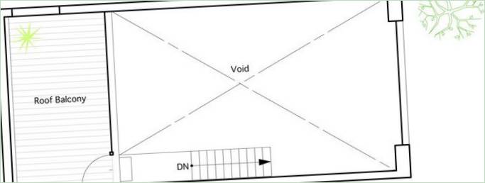 Plan for et privat hjem Hiyoshi House