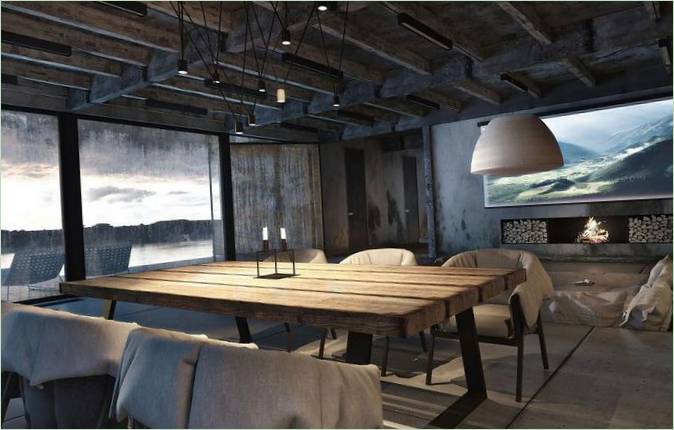 Da House af Igor Sirotov Architects tjener samtidig som garagetag