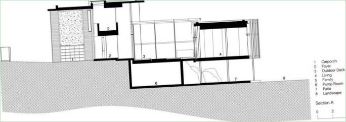 Plan for Screen House af K2LD Architects