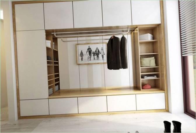 Garderobe i landsted i Tjekkiet