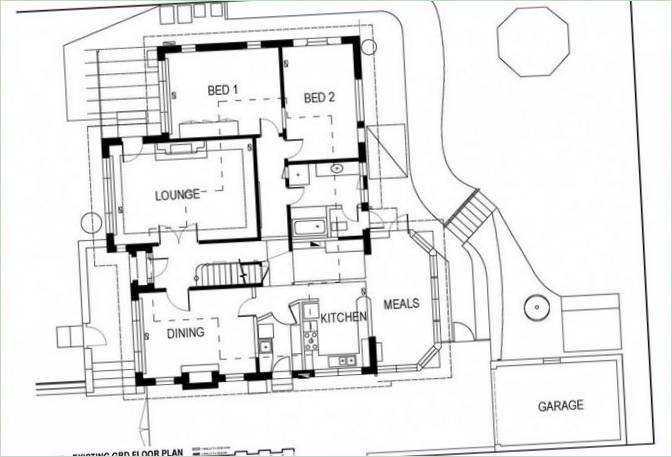 Diagram af Kew House