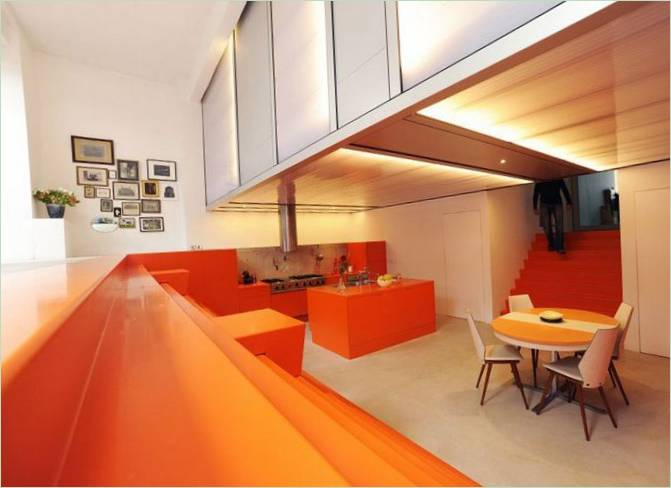 Indretning af et hus i Rotterdam i Holland