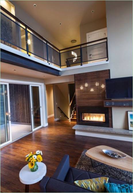 Stue i Crest Meadows Residence landsted i USA