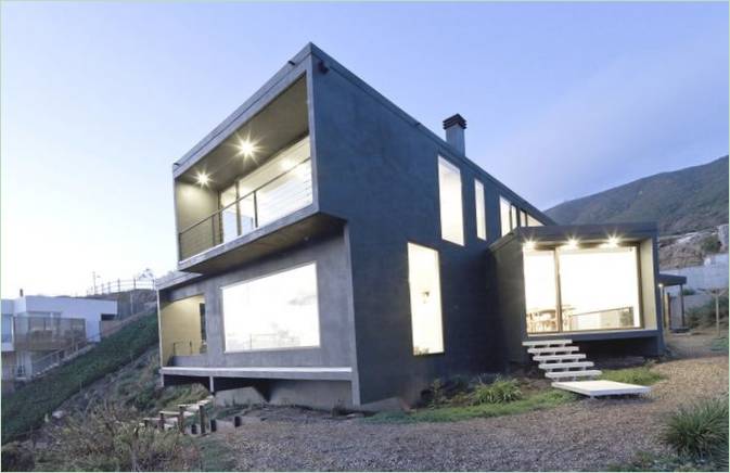 Det udvendige af strandhuset af LAND Arquitectos