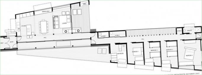 Moderne, rustikt Tutukakaka-hus i New Zealand