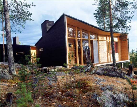 Villa Valtanen i Lapland, et afsides, koldt og kreativt og moderne sted