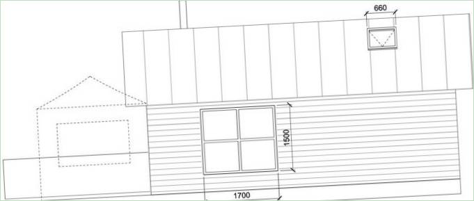 Grundplaner skematisk diagram af en husbåd