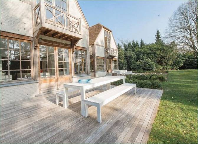 Terrassen på Villa Magnifient Privat i Belgien