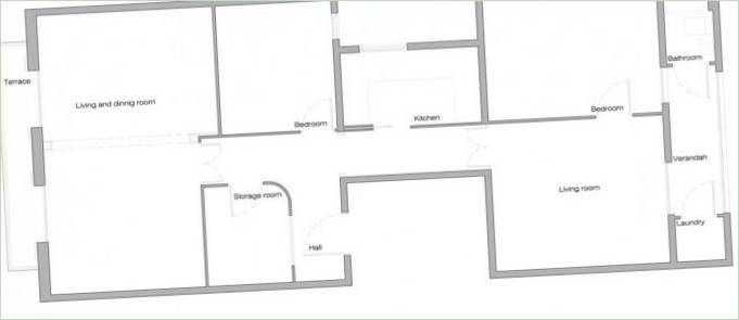 Casa Tomas-huset i Barcelona. Plan