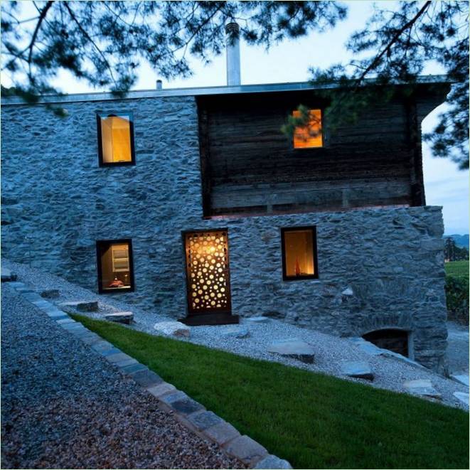 Design af et landhus Hermanier i Schweiz