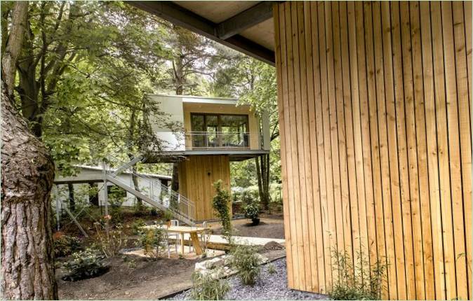 Gårdspladsen i træhuset
