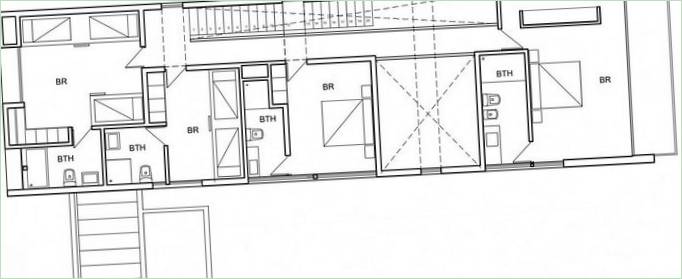 Grundplaner for Casa Cantagua i Chile