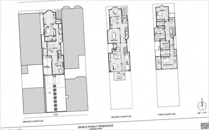 Janus House indretning af Kennerly Architecture &amp; Planning, San Francisco, USA