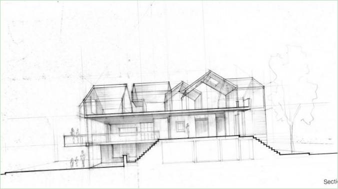 Janus House indretning af Kennerly Architecture &amp; Planning, San Francisco, USA