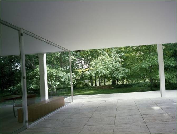 Terrassen ved Fransworth-huset