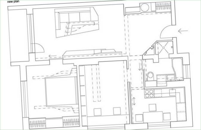 White Apartment grundplan