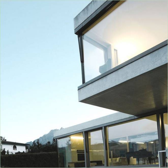 Indretning af landhuset Villa M i Schweiz