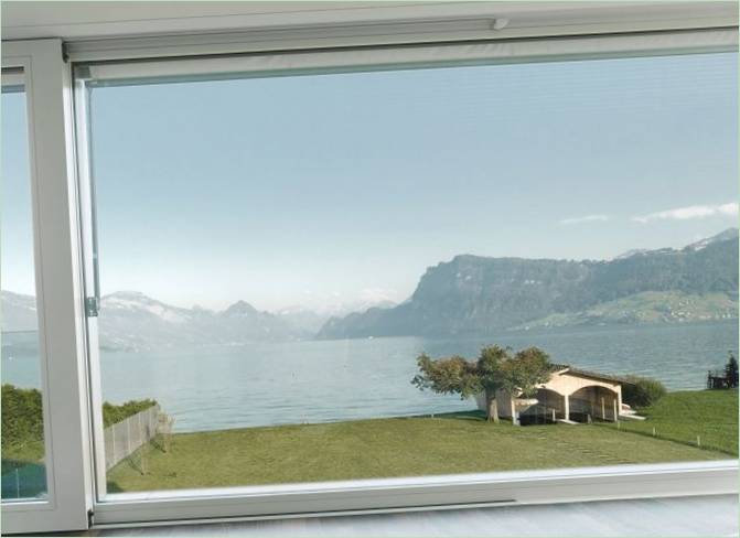 Udsigt fra landstedet Villa M i Schweiz