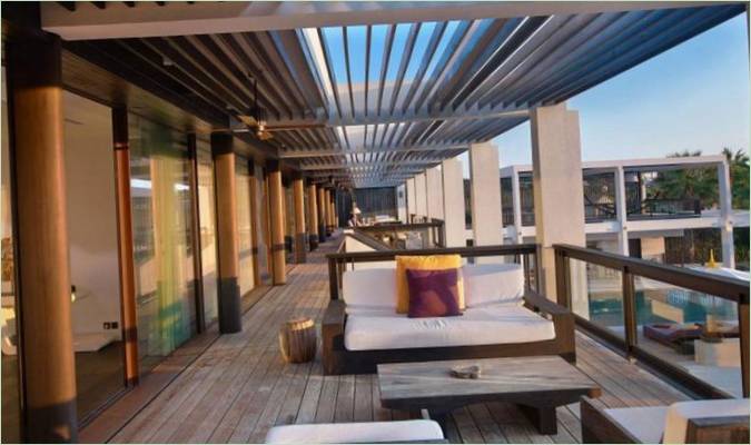Loungeområde på en veranda