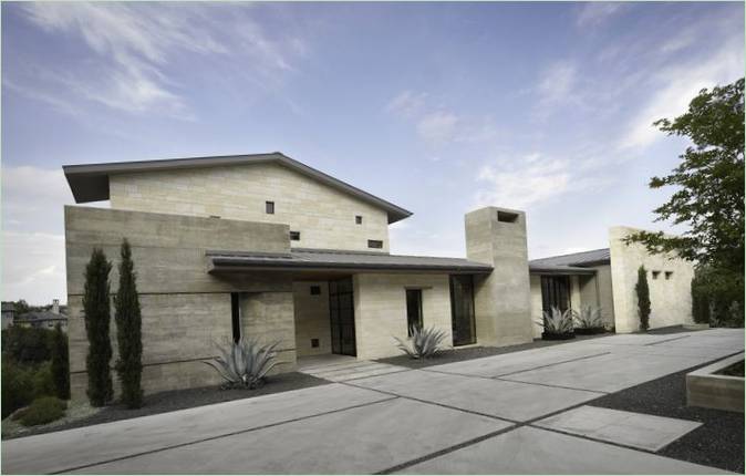 Tekstureret husfacade af Cornerstone Architects