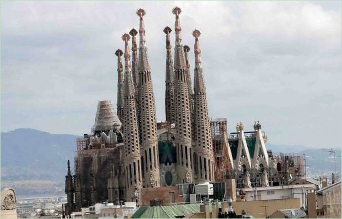 Den katolske kirke Sagrada Família i Barcelona