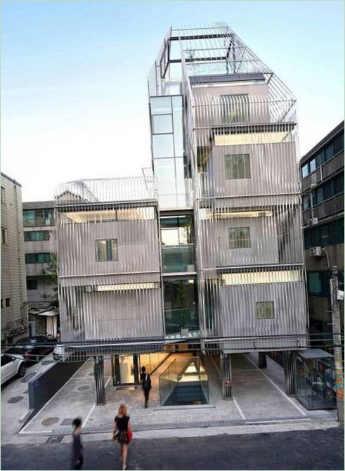 Koreansk arkitektur: facaden på en lille bolig