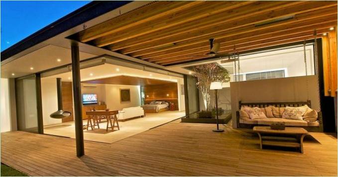 Verandaen på et landsted i Mexico