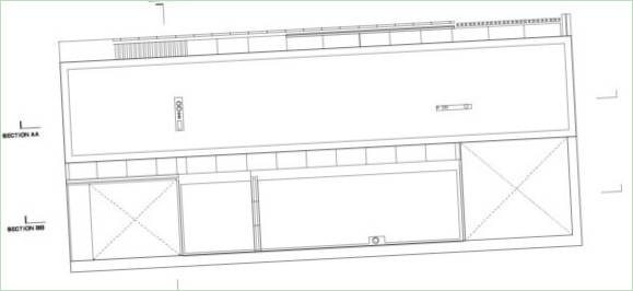 Grundplaner for et hus i glas og sten i Irland