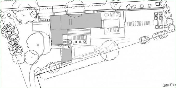 Layout diagram for et grønt hjem