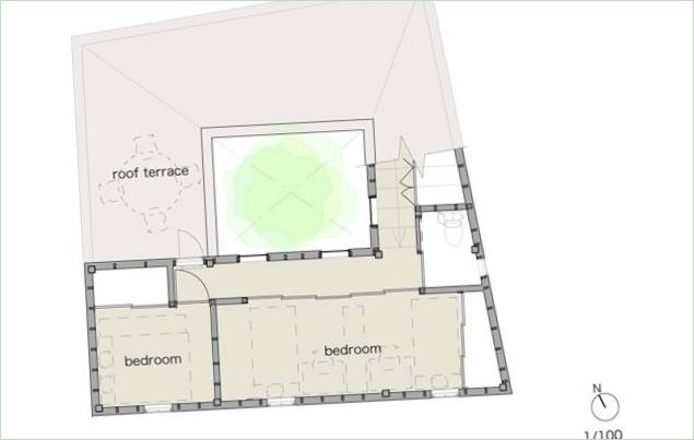 House J grundplan i Japan