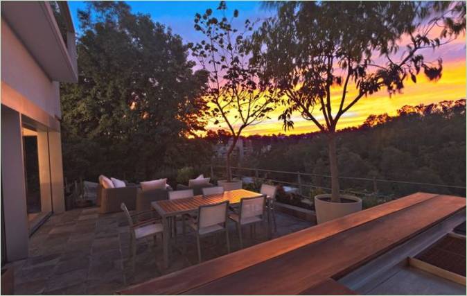 Terrasse med udsigt over det luksuriøse Casa Lomas Atlas i Mexico