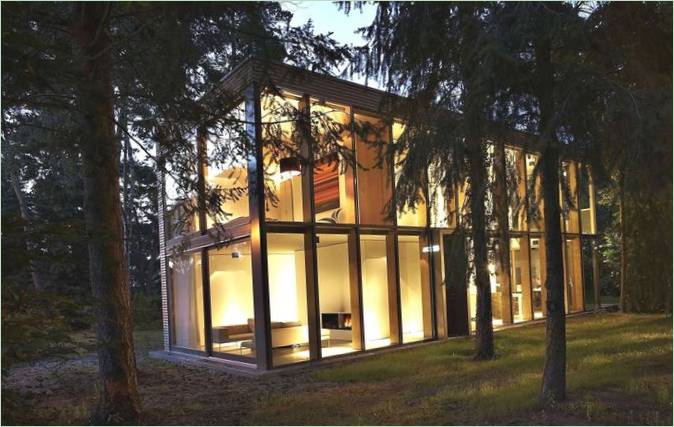 Det udvendige af øko-huset